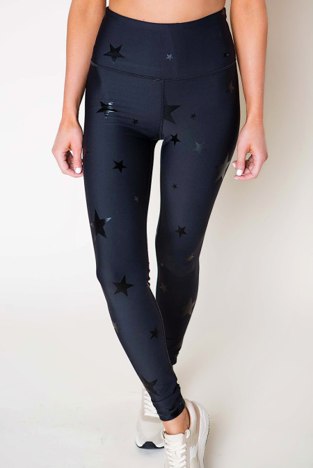 US$6.98 Black Star Print Active Leggings Wholesale - www.dear-lover.com