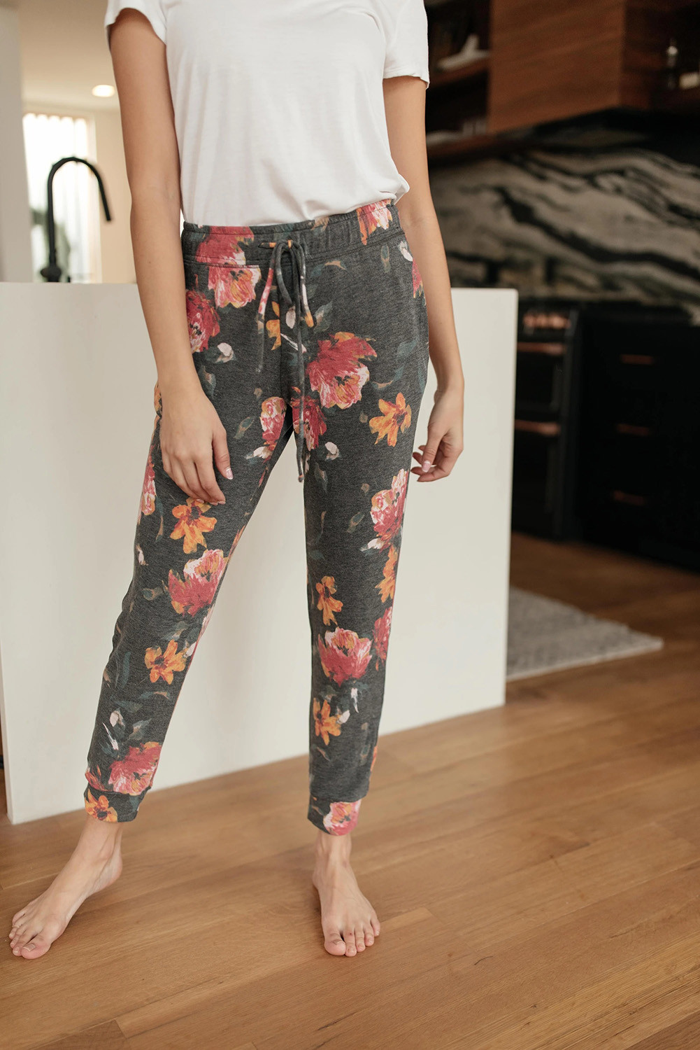 floral casual pants