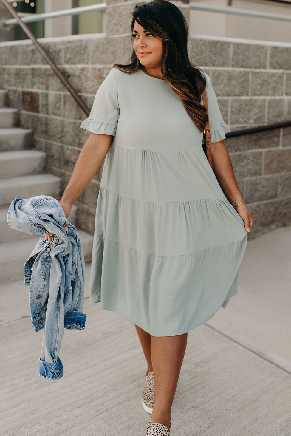 flutter sleeve plus size
