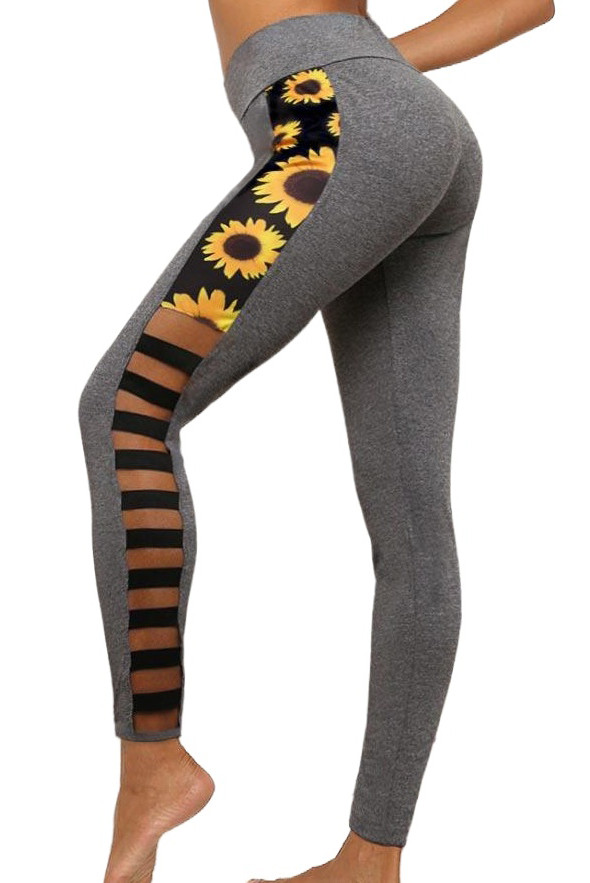 sunflower workout leggings