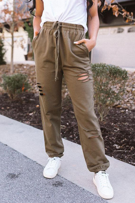 safety green sweatpants