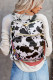 Zaino con cinghie colorate modello mucca