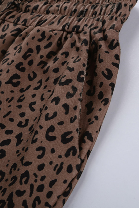 breezy leopard joggers