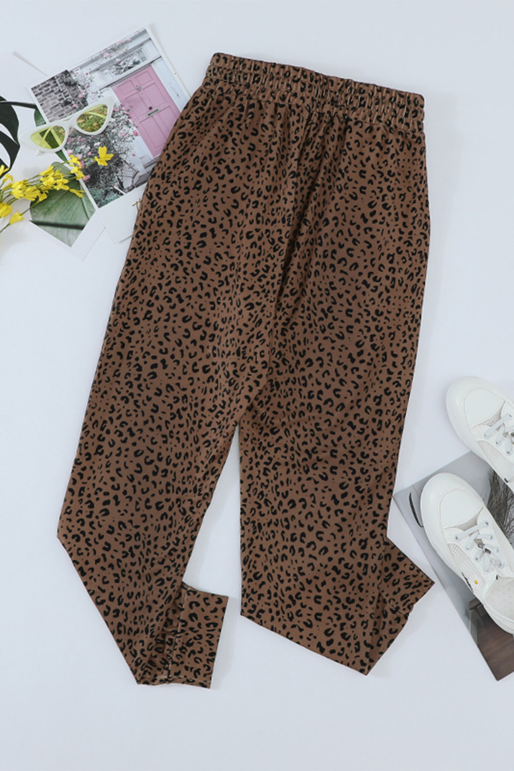 breezy leopard joggers