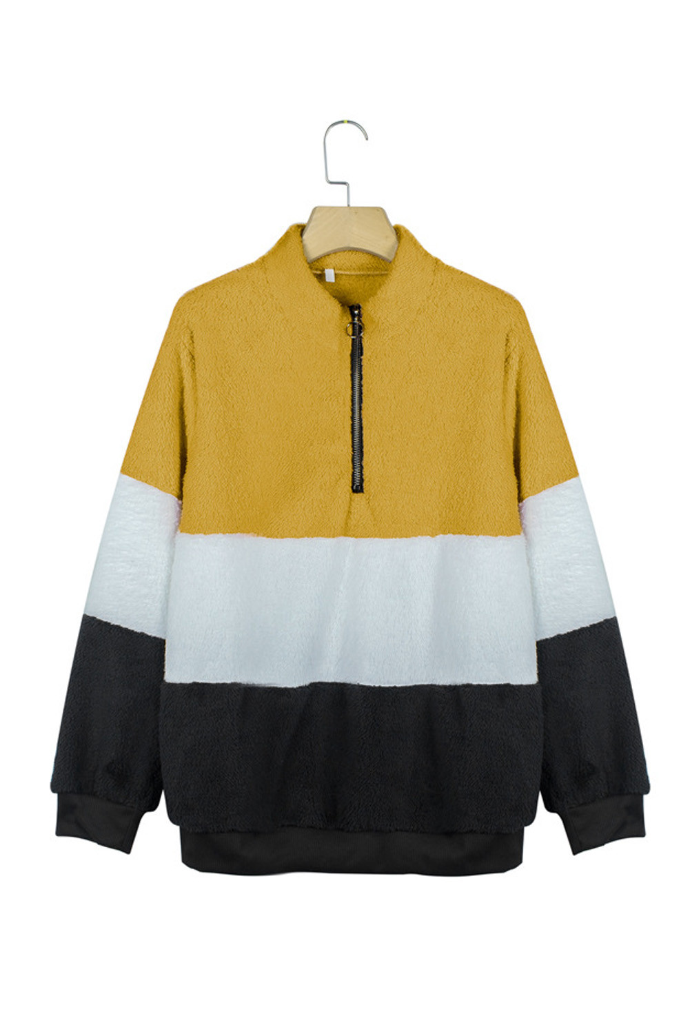 yellow sherpa pullover