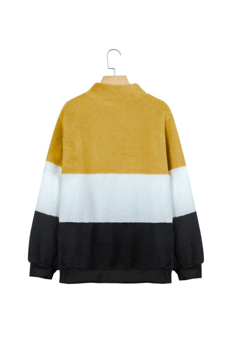 yellow sherpa pullover