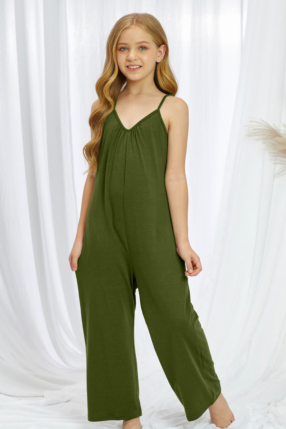 green spaghetti strap