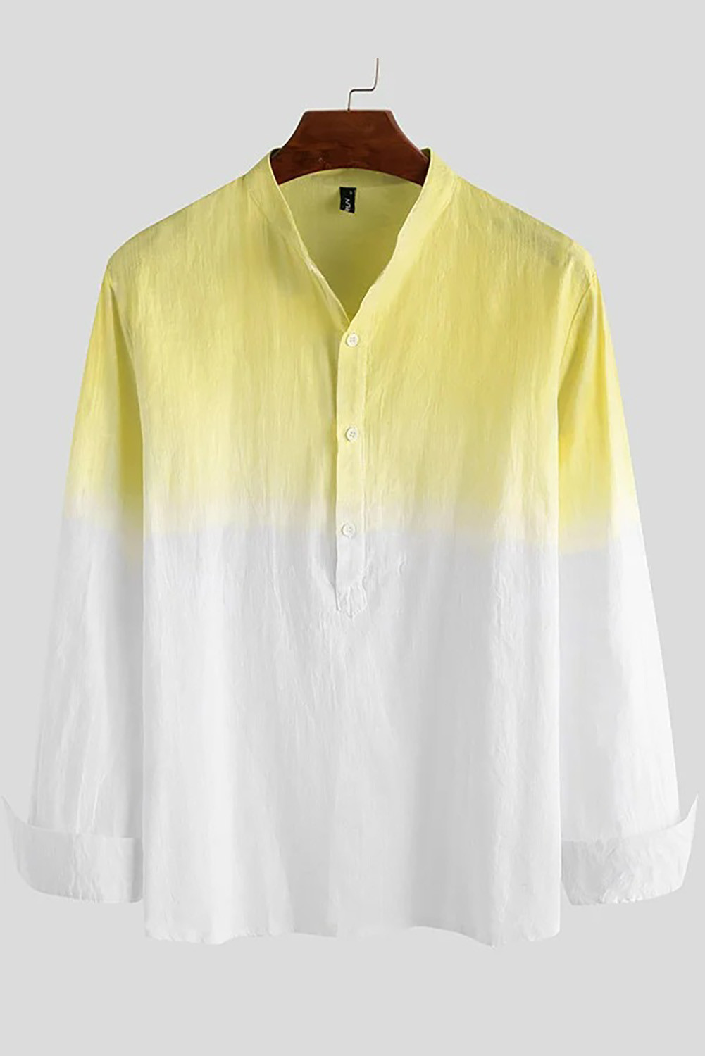 men's shirt yellow