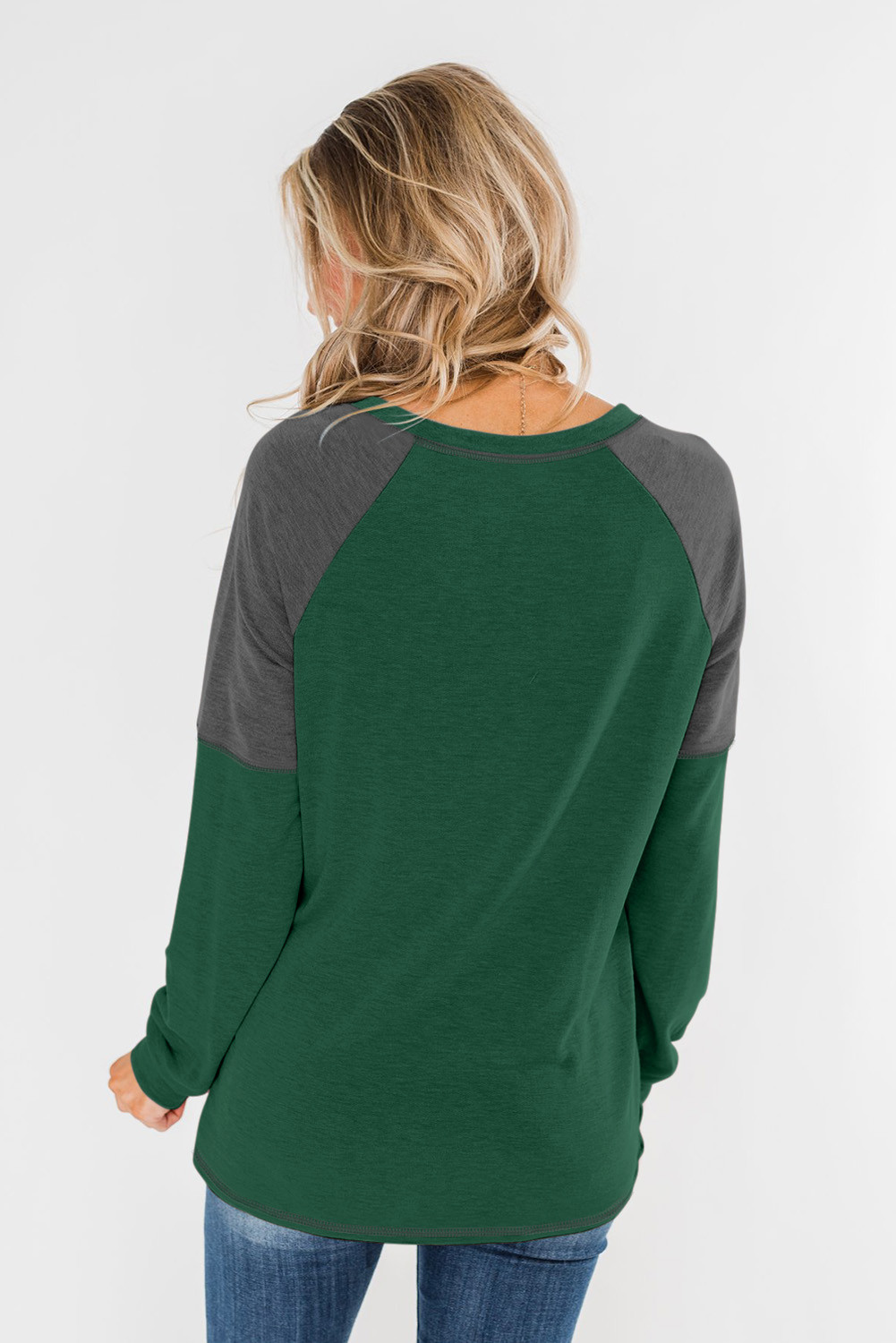 green sleeve raglan