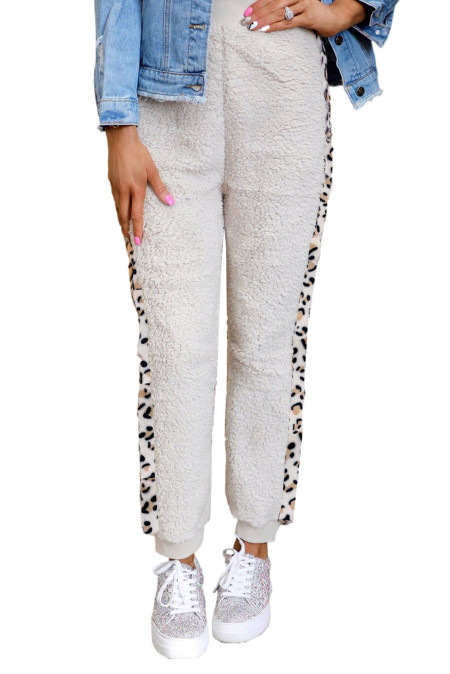 patchwork jogger pants