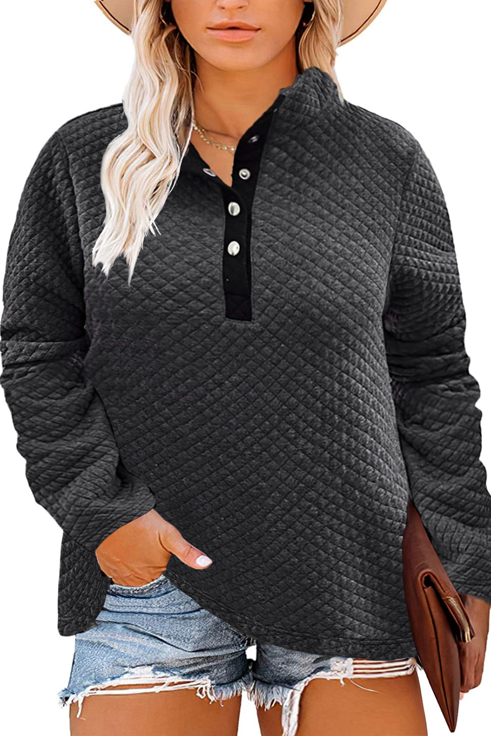 button up henley