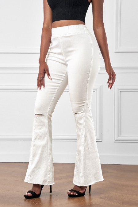 white bell bottoms outfit