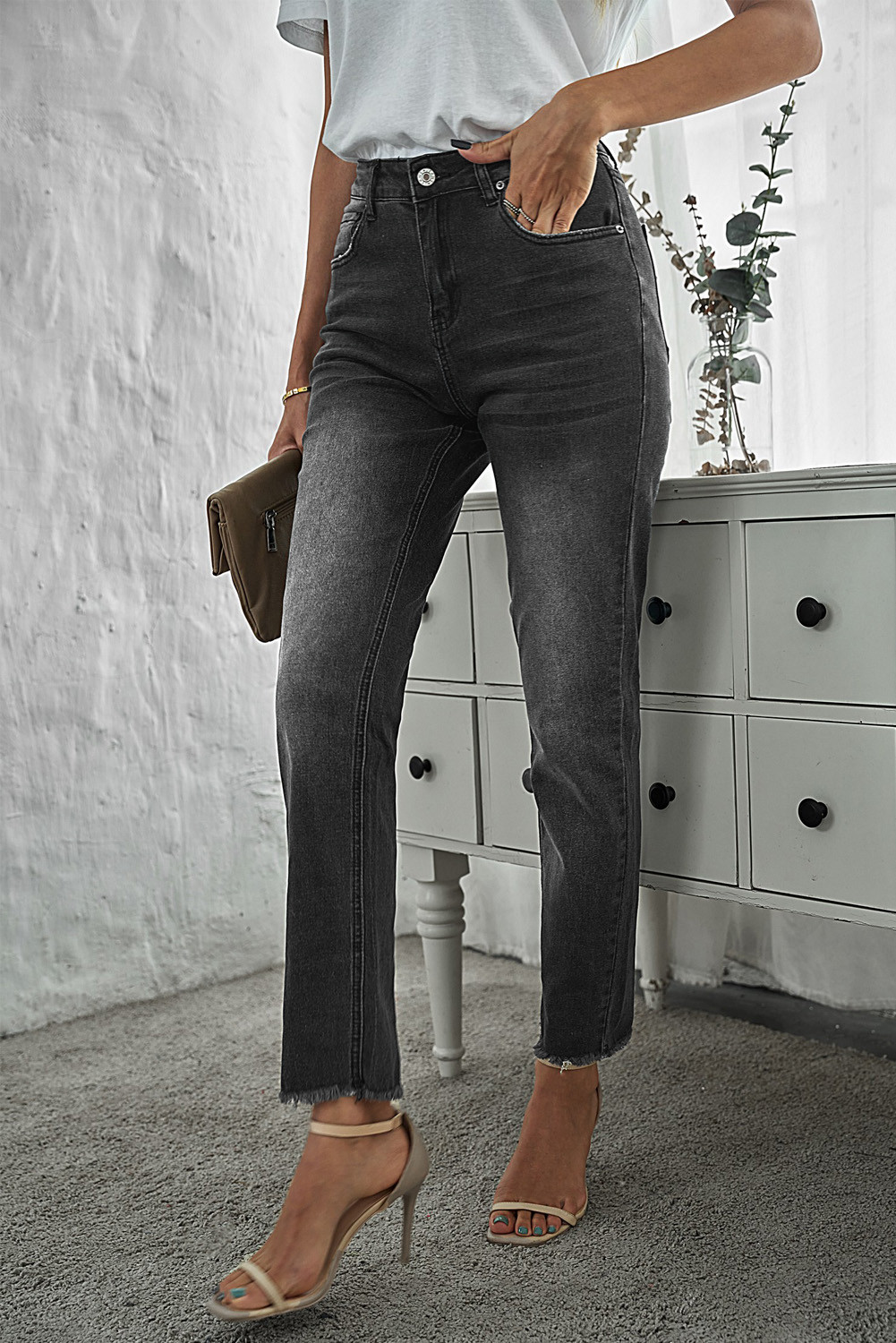 straight cut jeans