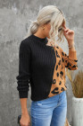 Black Asymmetrical Buckle Sweater