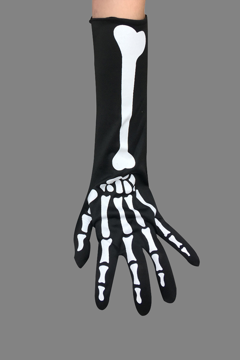 US$1.8 Halloween Skeleton Mid-length Ghost Gloves Wholesale - www.dear ...