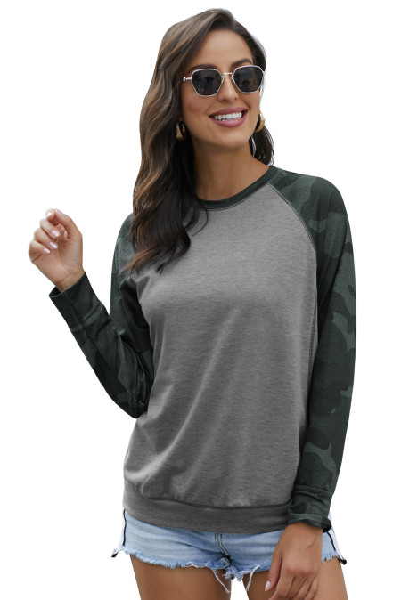 camo crewneck sweatshirt womens