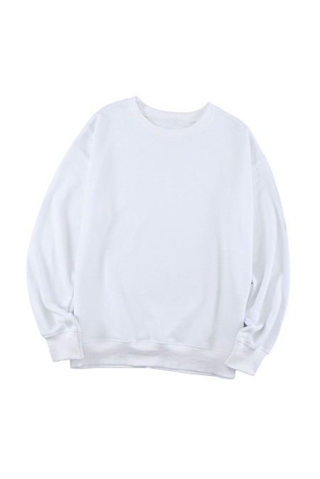 plain white crew neck sweater