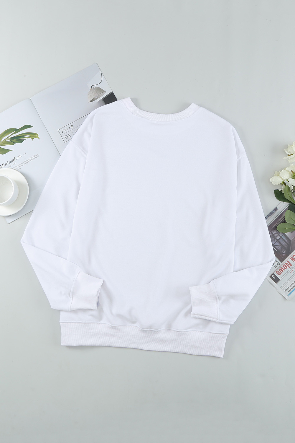 plain white sweat shirt