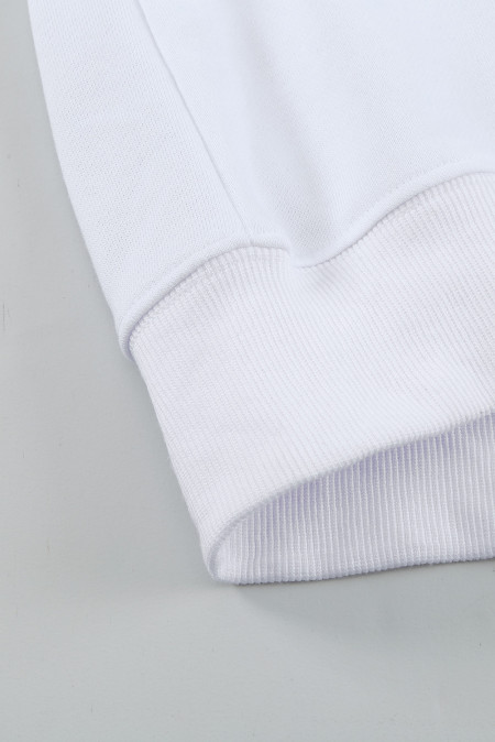 plain white crew neck sweater