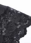 Chemise Venecia negro con ribete de encaje