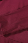 Mini abito a trapezio a maniche lunghe con scollo a V a maniche lunghe rosso vino