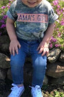 MAMA'S GIRL Camiseta de niño con estampado de camuflaje
