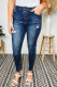 Distressed Button Fly High Rise Plus Size Jeans