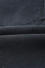 Черные рваные мужские джинсовые шорты с низкой посадкой