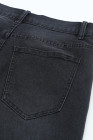Schwarze Jeansshorts mit niedriger Leibhöhe für Herren