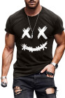 Black Men Emoji Smile Graphic T-Shirt