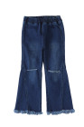Blue Little Girls' Distressed Bell Bottom Jeans