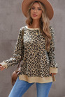Leoparden-Pullover mit Schlitzen