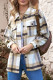 Barraca feminina de bolso estampado xadrez marrom