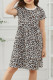 Little Girls' Leopard Print Short Sleeve Mini Dress