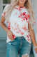 Camiseta con estampado floral floreciente