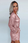 Eye-candy Sequin Pocketed Tie Romper