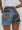 Women's Shorts Denim Cut-out Pocket Straight Color Block High Waist Summer Casual Daily Shorts