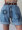 Women's Shorts Denim Color Block Sun Moon Belt High Waist Straight Pocket Summer Casual Daily Shorts