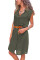 Asvivid Womens Casual Sleeveless V Neck Button Down Pocket Loose Shirt Midi Dress With Belt
