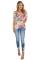 Asvivid Womens Casual Floral Printed Off the Shoulder Tops Ruffle Short Sleeve Loose T-Shirt Blouses