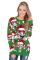Asvivid Womens Ugly Christmas Holiday Sweatshirt Long Sleeve Zipper Pullover Tops