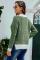 Asvivid Womens Cozy Popcorn Color Block Crewneck Sweater Long Sleeve Loose Pullover Jumper Tops