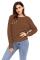 Asvivid Women's Long Sleeve Criss Cross V Neck Knitted Sweater Backless Loose Jumper Sweaters 