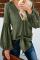 Asvivid Womens Casual V Neck Balloon Long Sleeve Tops Hollow Out Tie Knot Loose Shirt and Blouses 