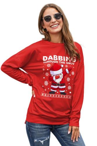 Asvivid Womens Ugly Christmas Holiday Sweatshirt Long Sleeve Zipper Pullover Tops