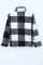 Black Checkered Half Zip Pullover