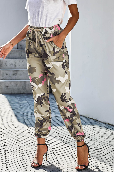 neon camo joggers