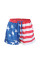American Flag Drawstring Casual Elastic Waist Pocketed Shorts