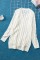 White Button Pocket Knit Cardigan