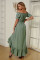 Sage Green Glaze High Low Off The Shoulder Maxi Dress